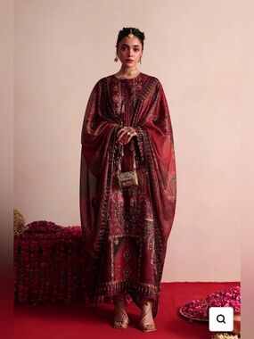 Pakistani clothes- Saira Rizwan silk outfit